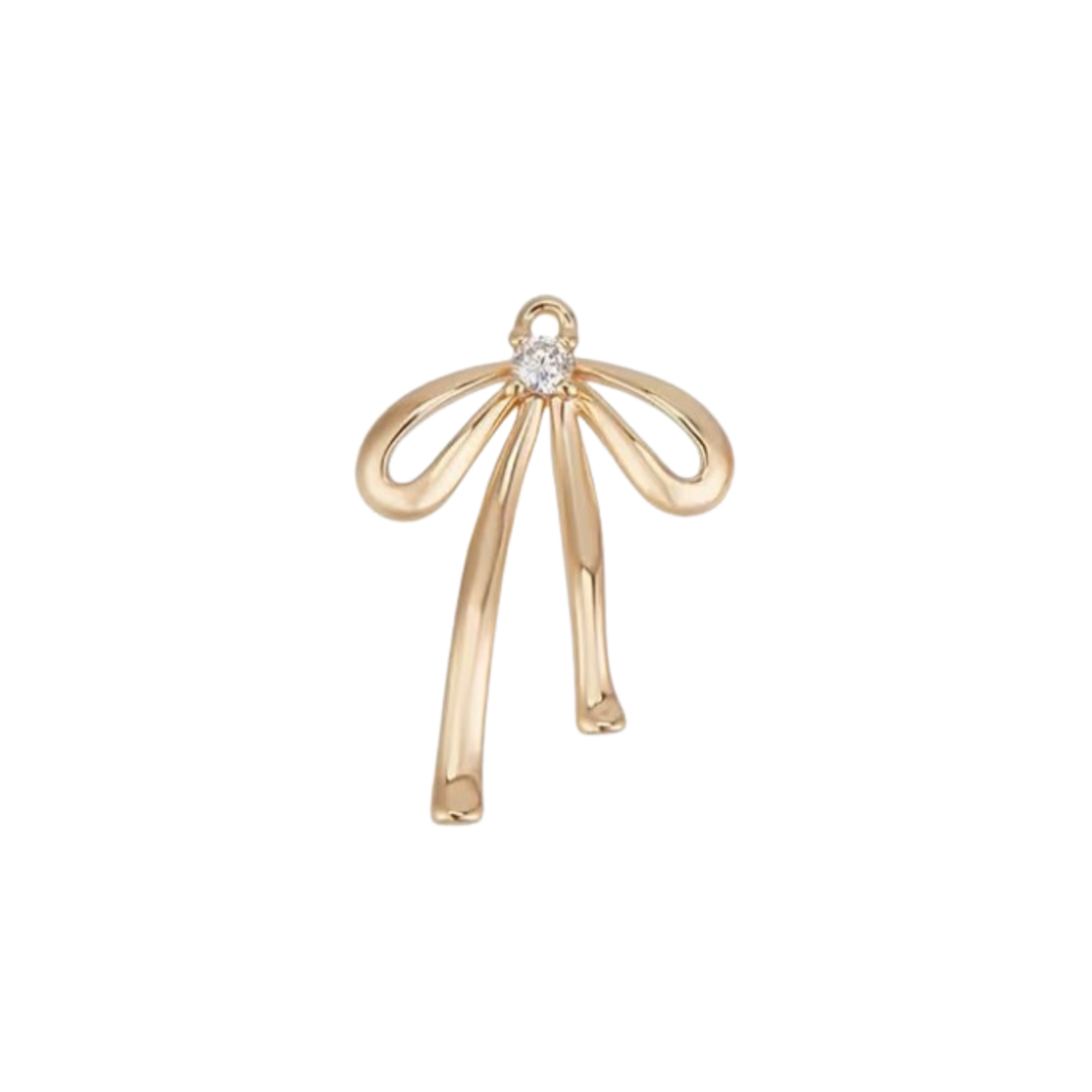 Gold Bow Charm