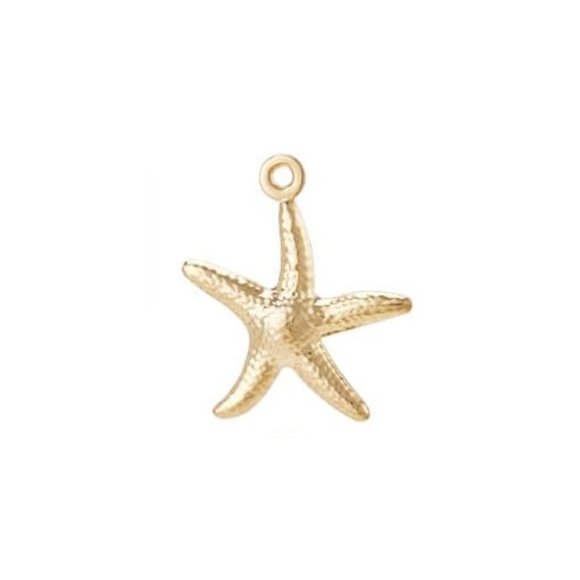 Gold Starfish Charm