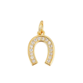 Gold Horseshoe Charm