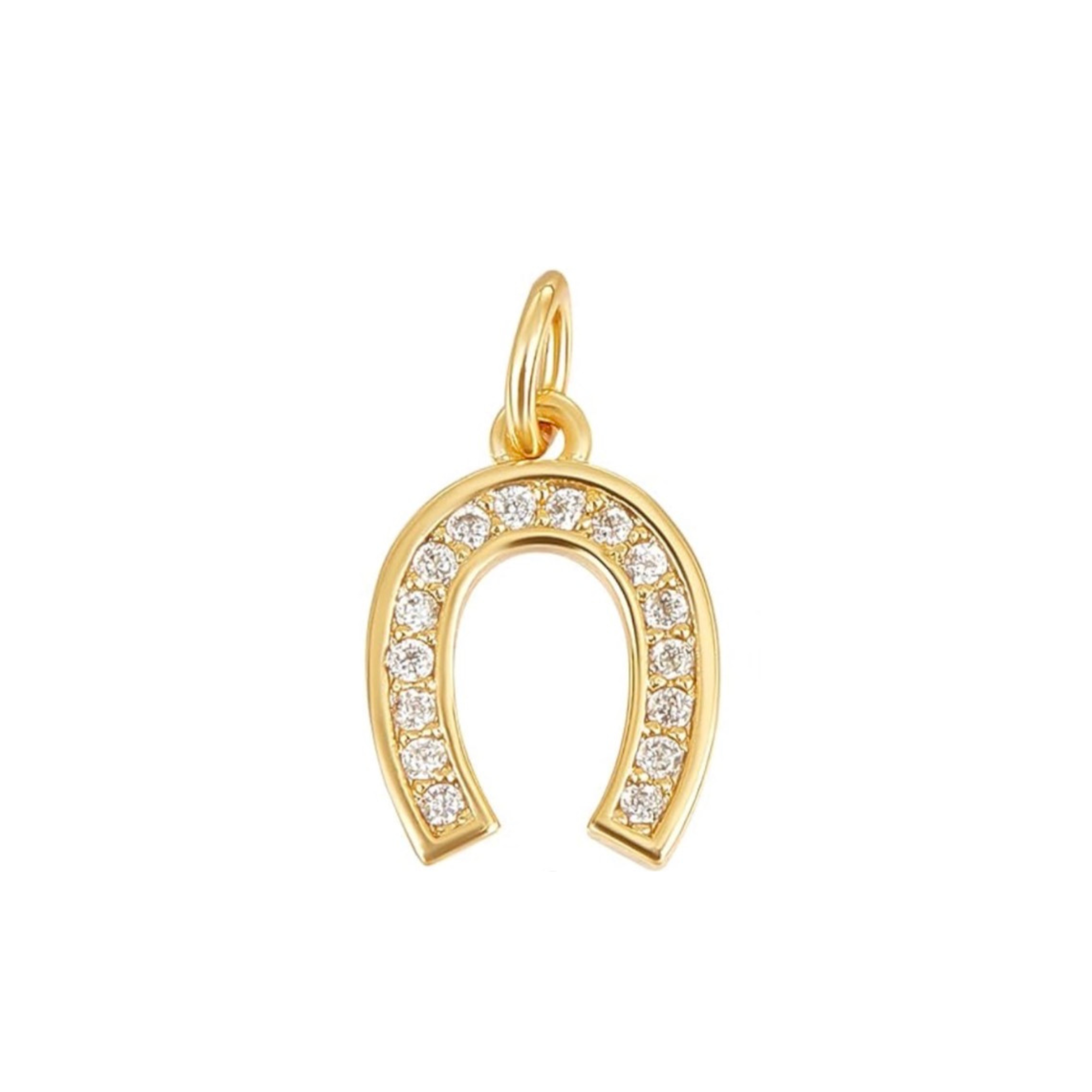 Gold Horseshoe Charm