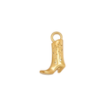 Gold Cowboy Boot Charm 2