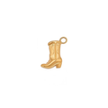 Gold Cowboy Boot Charm 4