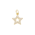 Gold Rhinestone Star Charm