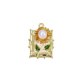 Gold Daisy Frame Charm