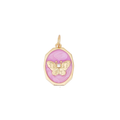 Gold Butterfly and Purple Charm