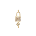 Rhinestone Lock Charm