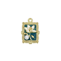 Picture Frame Pearly Art Flower Charm