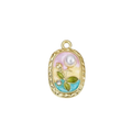 Spring Pearly Art Flower Charm