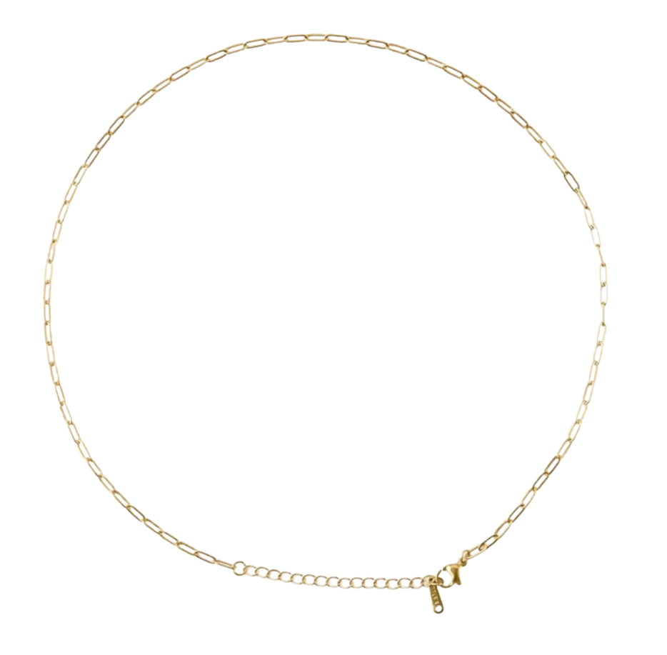 Gold Small Paperclip Necklace